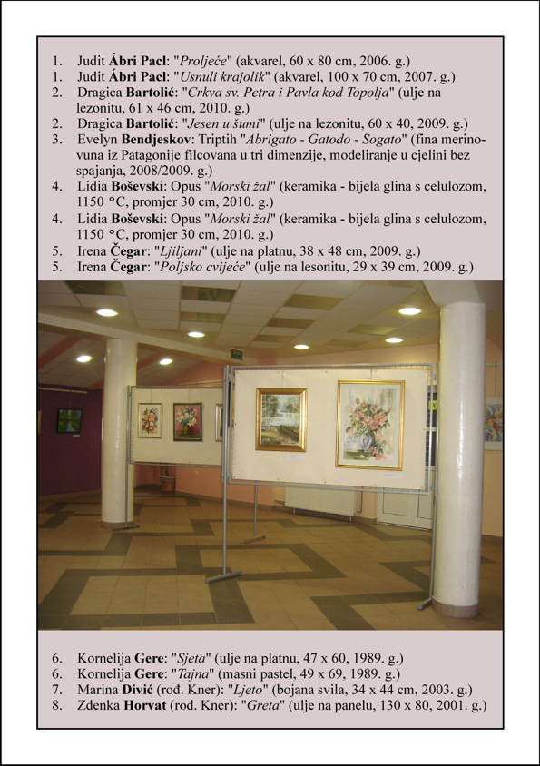 Mali katalog likovne izložbe 'Baranjske bisernice'